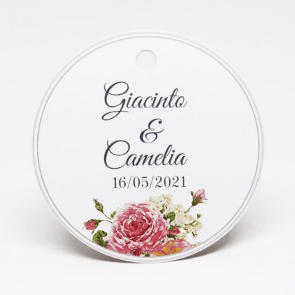 Etichetta tonda shabby