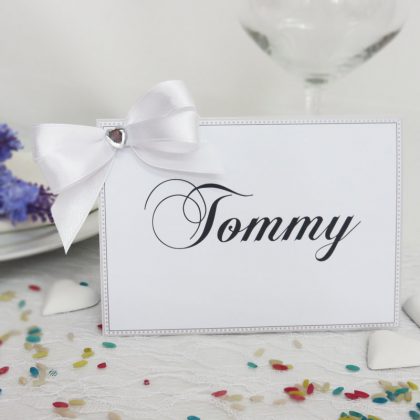 Segnaposto realizzato a mano personalizzabile.