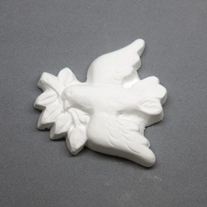 Gessetto a forma di colomba per bomboniere homemade per battesimo, comunione, cresima, matrimonio e per creare segnaposto e magneti