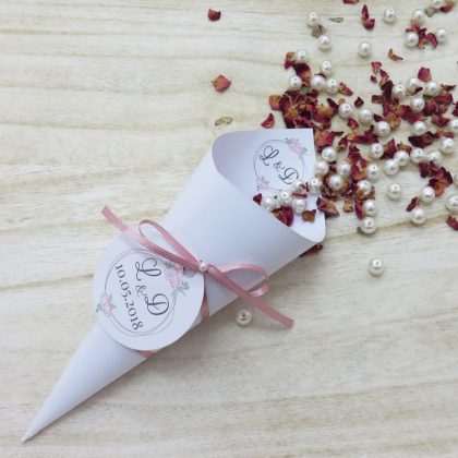 Cono portariso con monogramma