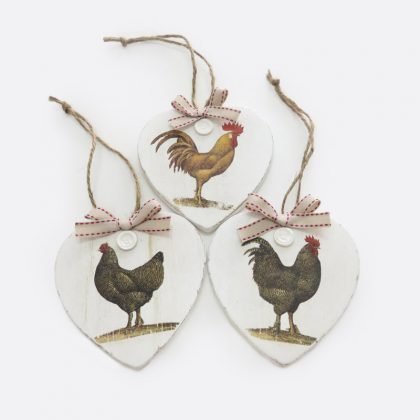 Set cuori shabby