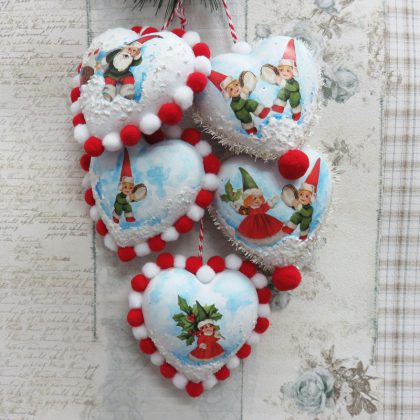 Decorazioni natalizie con elfi