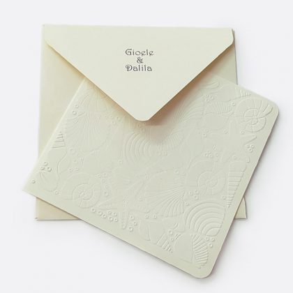 Partecipazione per matrimonio tema marino
